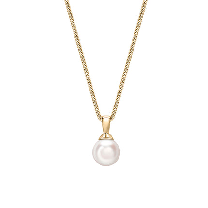 Akoya Pearl Pendant in Yellow Gold