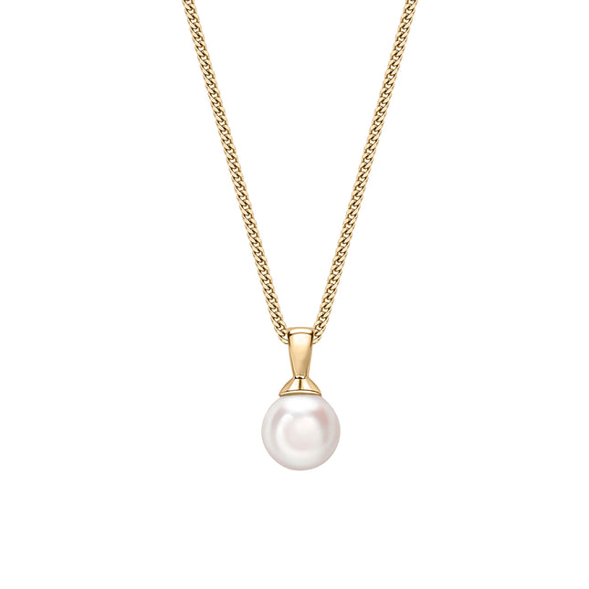 Akoya Pearl Pendant in Yellow Gold