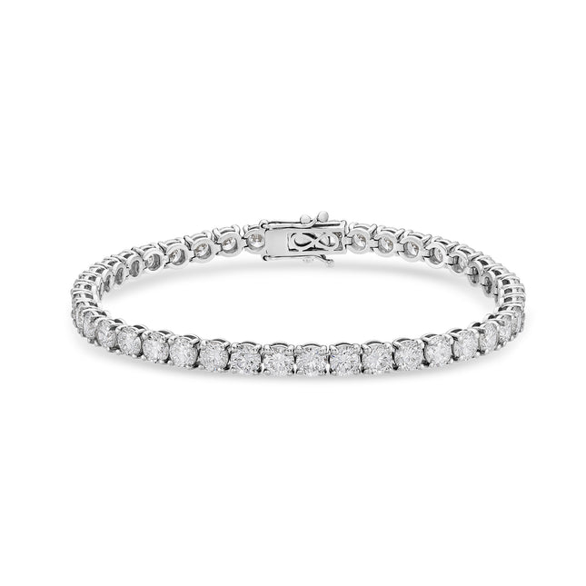 10ct Lab Grown Diamond Tennis Bracelet in White Gold