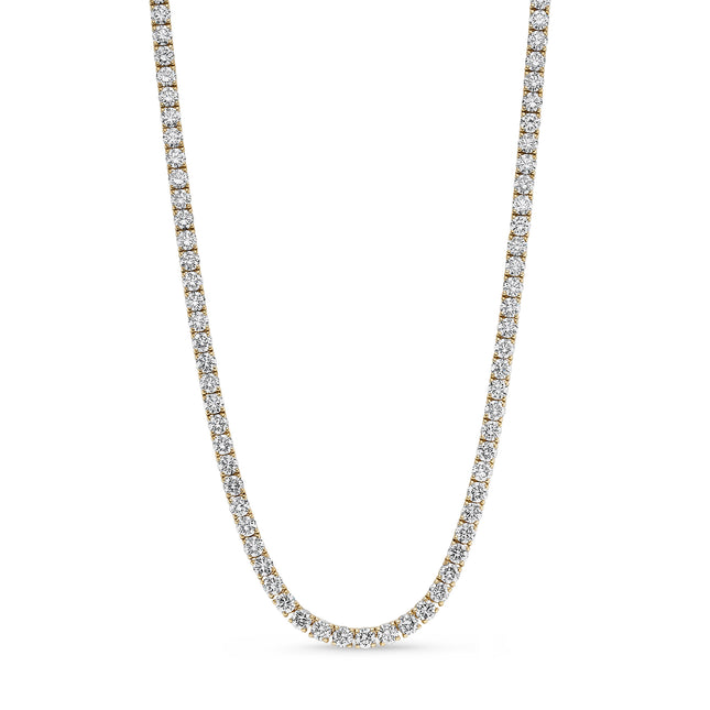17ct Lab Grown Diamond Tennis Bracelet in Yellow Gold