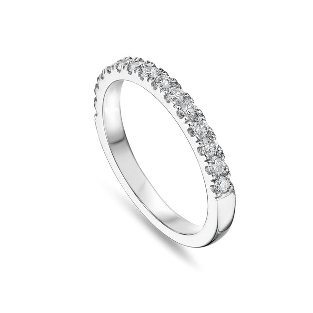 0.50ct Claw Set Diamond Band in Platinum
