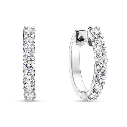 1.68ct Lab Grown Diamond Hoops in White Gold