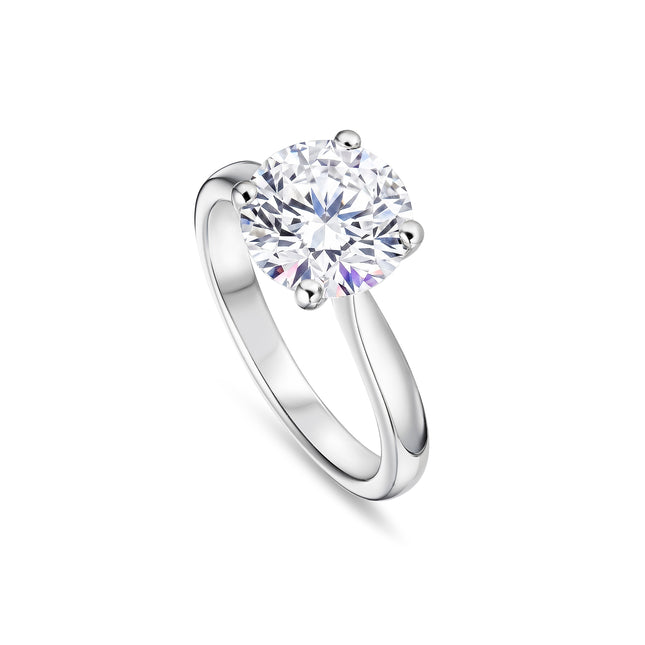 2ct Lab Grown Round Brilliant Cut Diamond Ring in Platinum