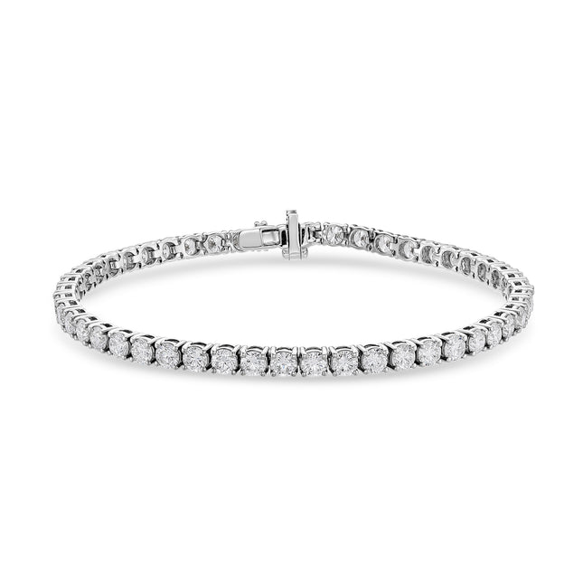 5ct Lab Grown Diamond Tennis Bracelet in White Gold
