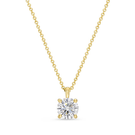 1.5ct Lab Grown Diamond Pendant in Yellow Gold