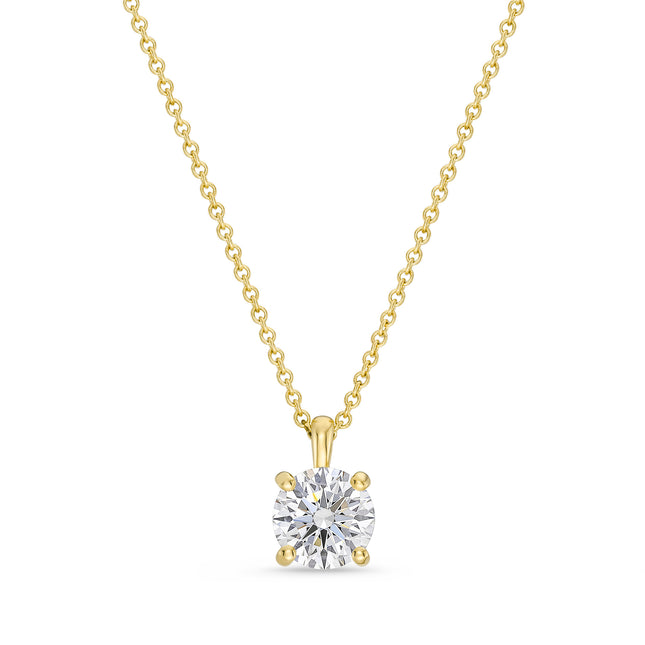 1.5ct Lab Grown Diamond Pendant in Yellow Gold