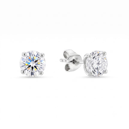 1.40ct Lab Grown Diamond Stud Earrings in White Gold