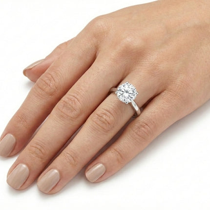 3.06ct Round Brilliant Cut Solitaire Ring in Platinum